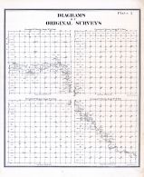 Plate 003 - Diagrams of 1818 Original Surveys 2, Wayne County 1883 with Detroit